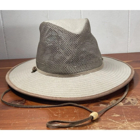 STETSON MENS SAFARI HAT * Small/ Med SUN SHADY MESH BREEZER GOLF HIKE FISH - Picture 1 of 12